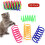 Cat Spring Toys Plastic Coils 80-Pack 1 Inch Multicolor 1