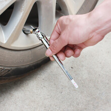 Pencil Tire Pressure Gauge Silver 5.5 Inch 5-50 PSI