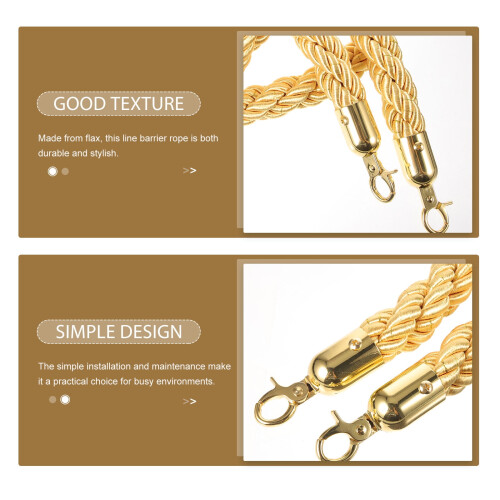 Stainless Steel Queue Barrier Rope for Crowd Control 1 Piece 2