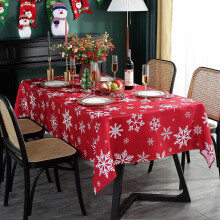 Christmas rectangle tablecloth snowflake design 60x120