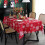 Christmas rectangle tablecloth snowflake design 60x120 1