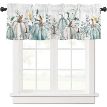 Fall Kitchen Curtain Valance Rod Pocket 54x18 Inch Thermal