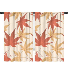 Pumpkin Pattern Thanksgiving Curtains Farmhouse Style 2