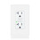 White 20A GFCI Outlet 8-Pack with LED Indicator and Wall 1