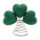 St Patrick's Day Glitter Shamrock Tree Topper 3D Green 1