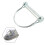 Trailer Coupler Hitch Pin Lock D-Shape Heavy Duty 4-Pack 4