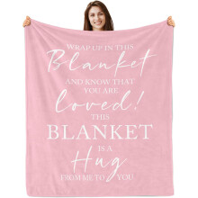 Pink Hug Blanket for Women 60x50 inches