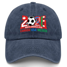 World Soccer Tournament Baseball Hat Black Adjustable