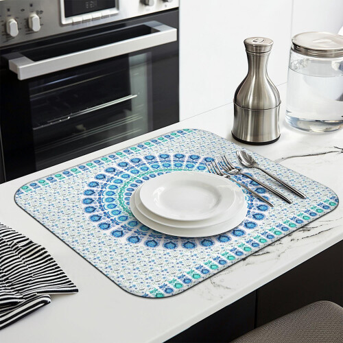 Boho Keuken Afdroogmat 16x18 inch Absorberende Microvezel 2