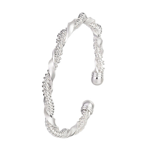 925 Sterling Silver Adjustable Charm Bracelet Women Silver