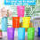 Triani Reusable Cups 13.5 oz 12 pcs 6 colors 4