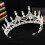 Wedding Tiara Crystal Rhinestone Headband White 2