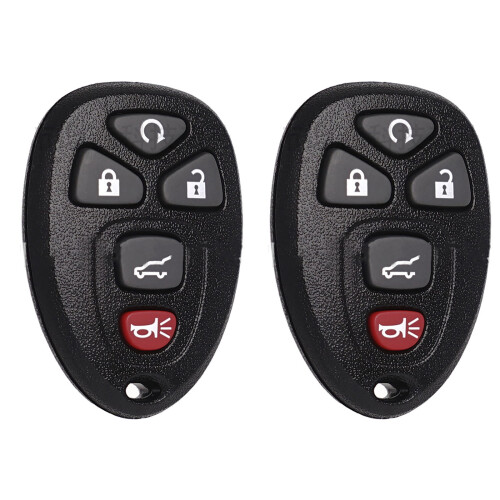 Chevrolet GMC Cadillac Keyless Entry Remote 2 Pack Black 5