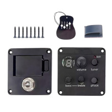 Acoustic Guitar Pickup with Tuner and Preamp