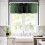 Kitchen Curtains and Valances Set Dark Sage Green Black 3