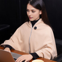 Heated Shawl Electric Carbon Fiber Wrap with Zipper