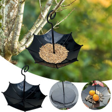 Handcrafted Metal Bird Feeder Circular Hanging Outdoor Decor