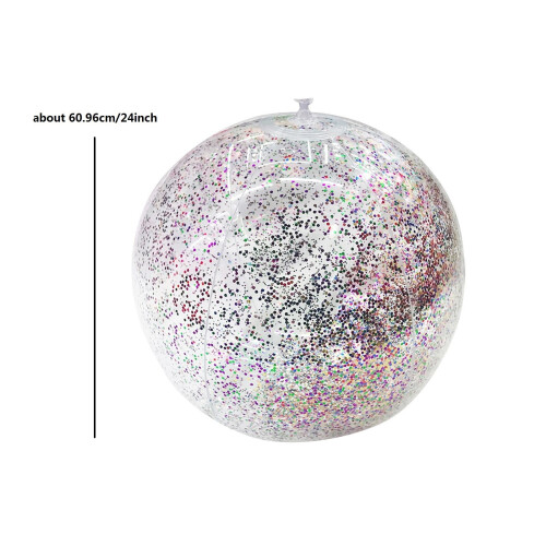 Inflatable Glitter Jelly Beach Ball 24 inch