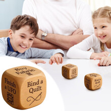 Quilter's Dice Wooden 2 Inch 6 Task 2 Pack