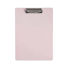 Plastic Clipboard with Low-Profile Metal Clip A5 Pink