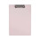 Plastic Clipboard with Low-Profile Metal Clip A5 Pink 1