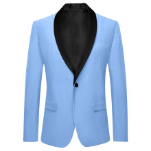 Boys Formal Jacket Light Blue Slim Fit Winter Coat for 6-7