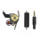 Bluetooth Headset with Wired Earphones Stereo 2pcs 1