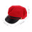 Supvox piros barett sapka brit stílusú PU unisex 8