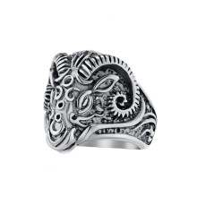 Men's Gothic Goat Head Ring Stainless Steel Size 7