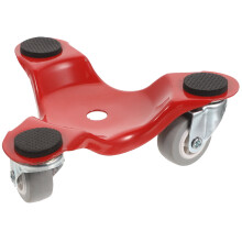 Metal Furniture Dolly with 3 Swivel Wheels and Nonslip Pads