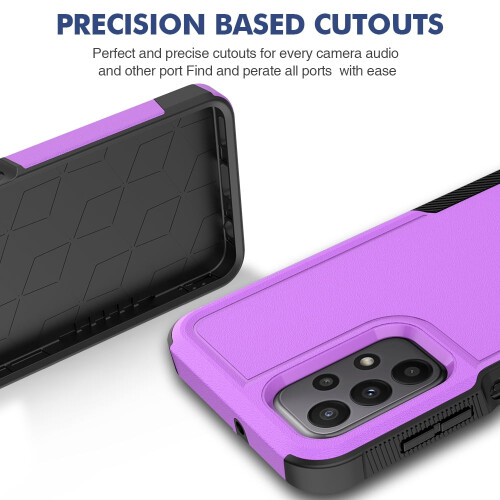 Defender Case for Samsung Galaxy A23 4G/5G Purple Rugged 1