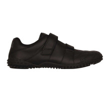 (12 UK, Black) Lonsdale Mens Fulham Leather Trainers