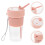 Portable Electric USB Juicer Cup 350ml Pink 3