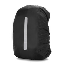 Dustproof Waterproof Backpack Rain Cover Black 30L