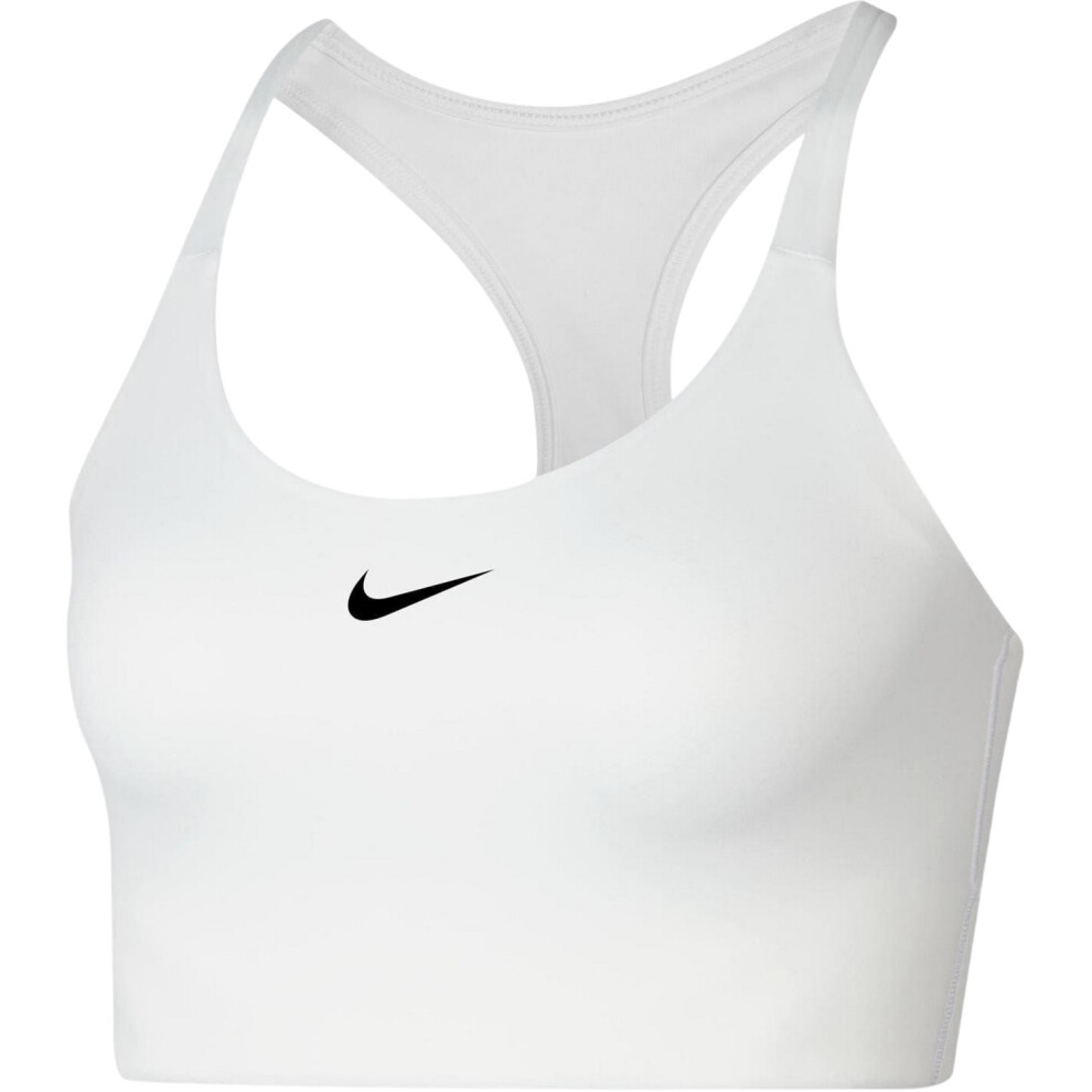Nike (12 Uk, White) Womens/Ladies Medium Support Sports Bra