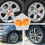 Orange Silicone Lug Nut Covers for Car Wheels 20 Pcs 2