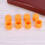 Orange Silicone Lug Nut Covers for Car Wheels 20 Pcs 8