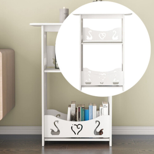 Wooden Bedside Table with Shelf 1PC