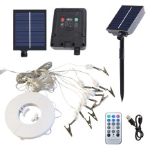 Solar Patio Umbrella Lights Remote Control Waterproof 12 LED