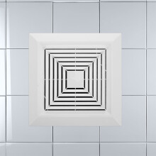 Bathroom Fan Cover Square Vent White Plastic Ceiling