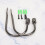 Metal Drapery Tiebacks Set of 2 Wall Mounted Curtain 6