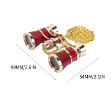 Opera Glasses Binoculars Metal Body Optical Lenses 1 Pair