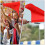 Red Handheld Flags for Racing and Outdoors 4 Pieces 8