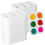 White 6-Well Plastic Paint Trays 100 Pcs 1