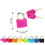 Metal Suitcase Lock Multicolor 1 pc with 2 Keys 1