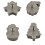 Cookie Stamp Set Plastic 4-Piece 3D Spring Christmas 1