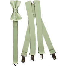 Bow Tie and Suspender Set Multiple Sizes Colors