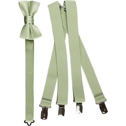 Bow Tie and Suspender Set Multiple Sizes Colors