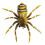 Spider-Shape Soft Fishing Lure Yellow 1 Pack 1