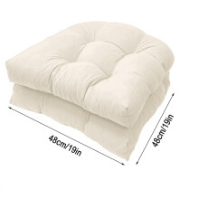 Rocking Chair Cushion Set 2 pcs 19x19 inch Waterproof
